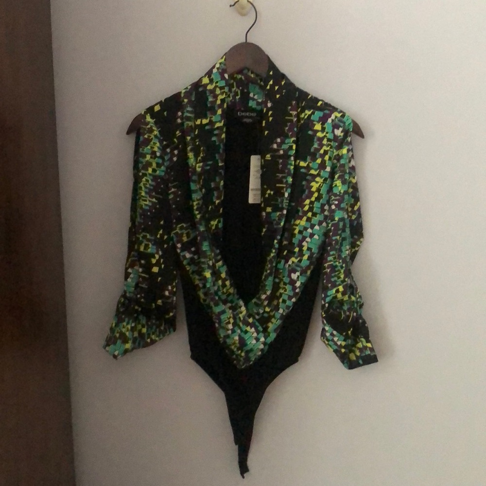 Open front blouse